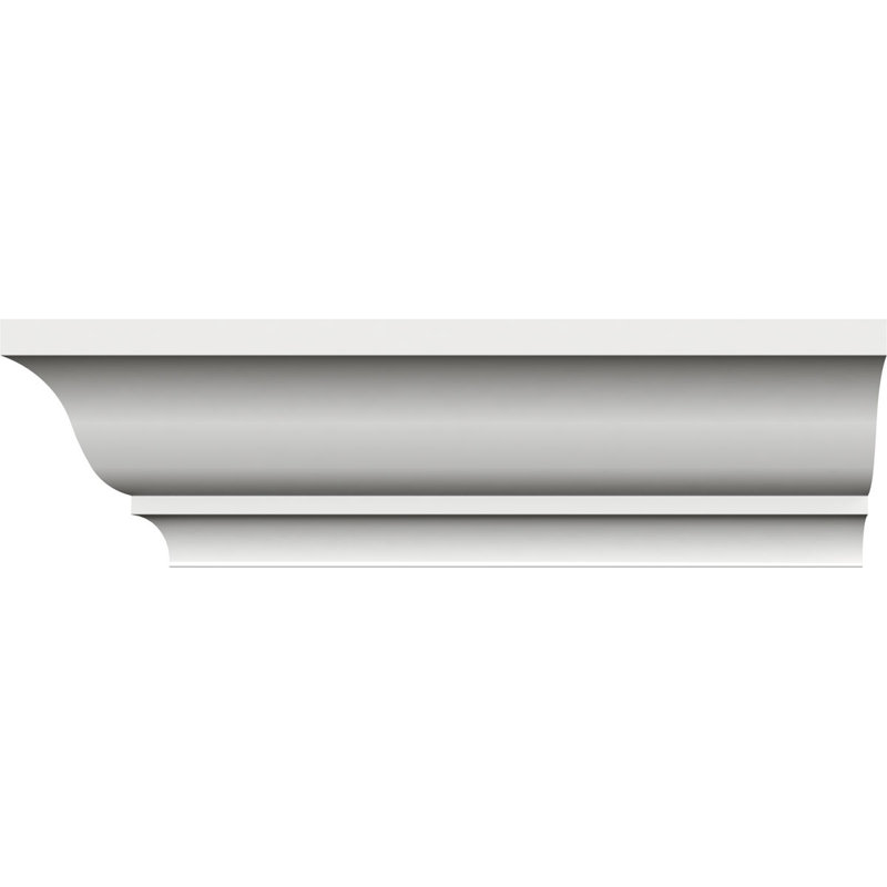 Moulure couronnée, PVC, H 3,44 po x l 96 po x P 2,5 po