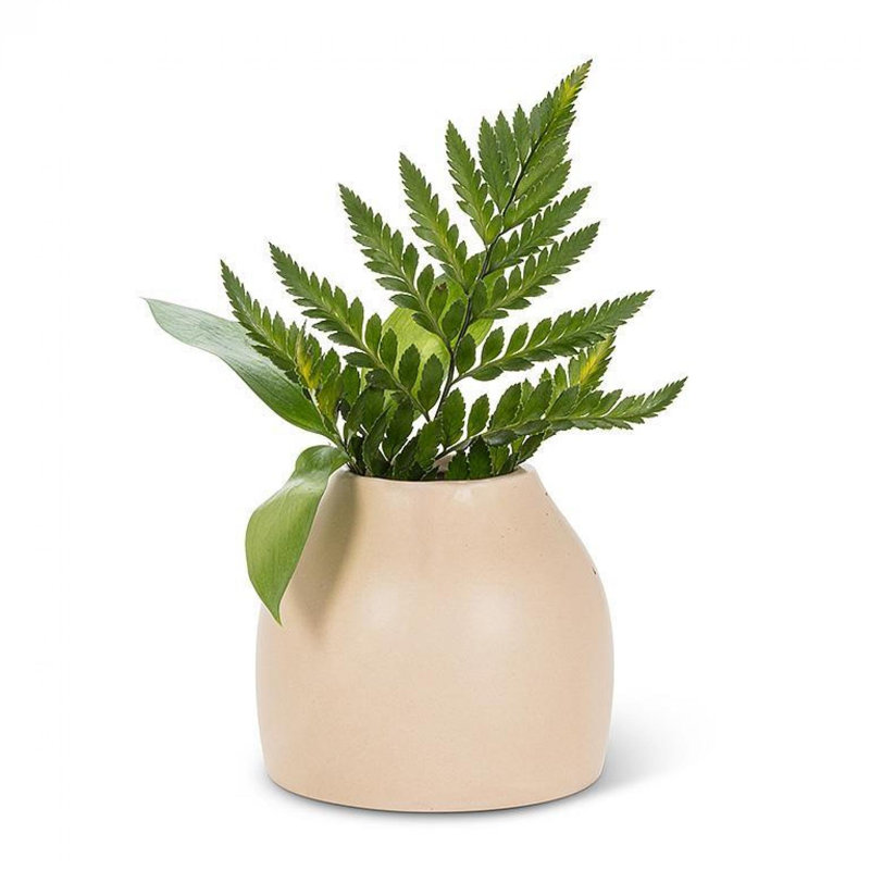 Vase couleur sable mat