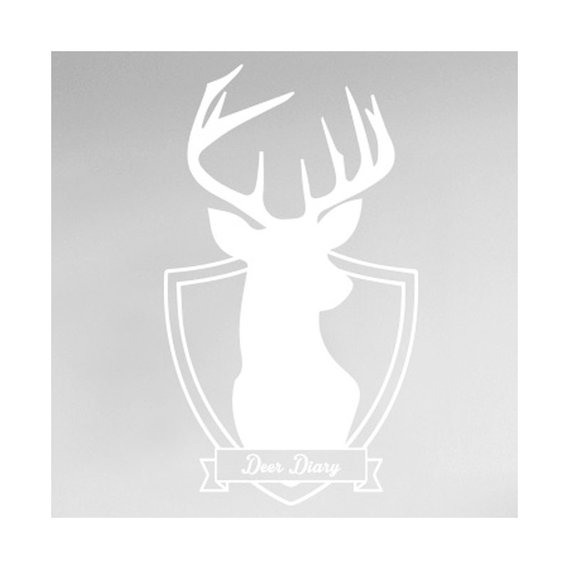 Animals Wall Decal, White, Large