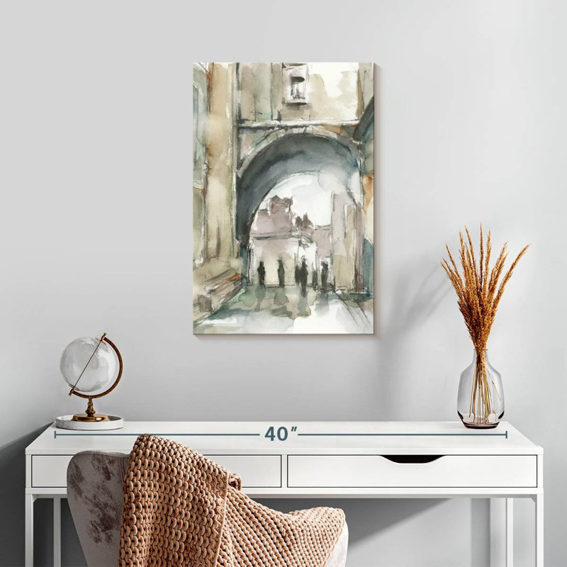 Lilie Watercolor Archures II, H 24 po x l 16 po