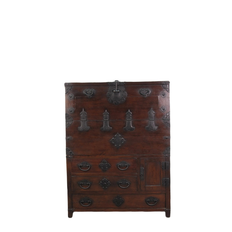 Asian Classic Solid Wood Accent Chest