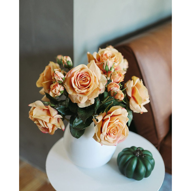 Real Touch Prestige Soft Yellow Rose 22", Pink