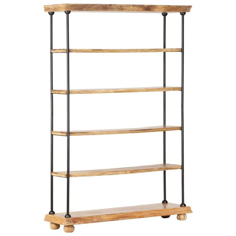 Gorby 180 cm H Solid Wood Etagere Bookcase, 180cm H x 120cm W x 35cm D