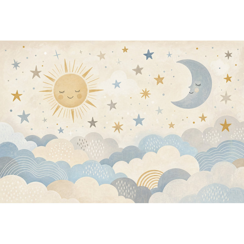 Décoration murale amovible chambre d'enfant Dreamy, 160 po x 108 po, Non tissé