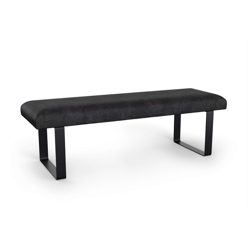 Narali Upholstered Bench, Black