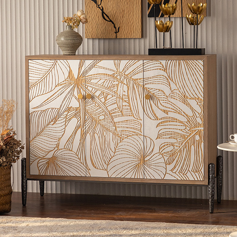 Retro Solid Wood Sideboard