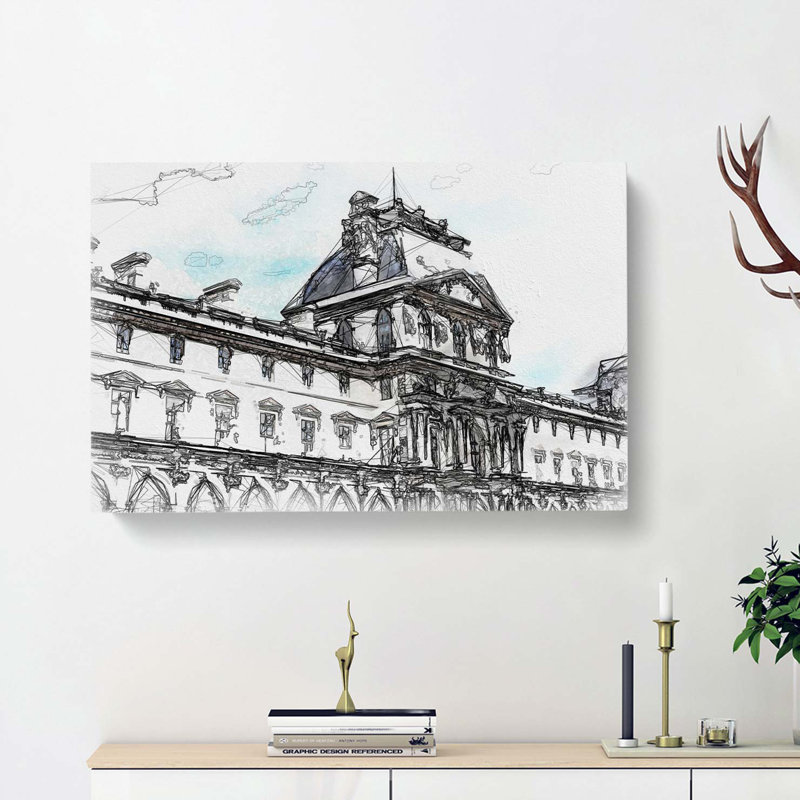 Winter Palace In St. Petersburg Russia In Abstract - Wrapped Canvas Print, 60cm H x 91cm W x 3cm D