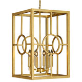 Hampton 6 - Light Candle Style Rectangle Chandelier