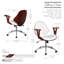 Barri Faux Leather Mid-Century Office Chair-1477490701