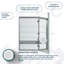 Charnière droite de l 24 po x H 40 po x P 5 po Royale, armoire à pharmacie, désembueur, miroir grossissant ajustable 3 fois, prises électriques.-107733369-107733368
