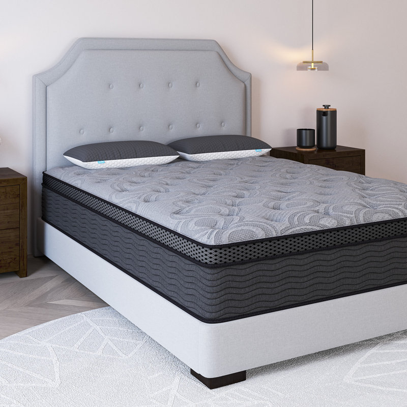 12'' Medium-Firm Hybrid Mattress with Cooling Gel Memory Foam Bed-in-a-Box, 12", Full