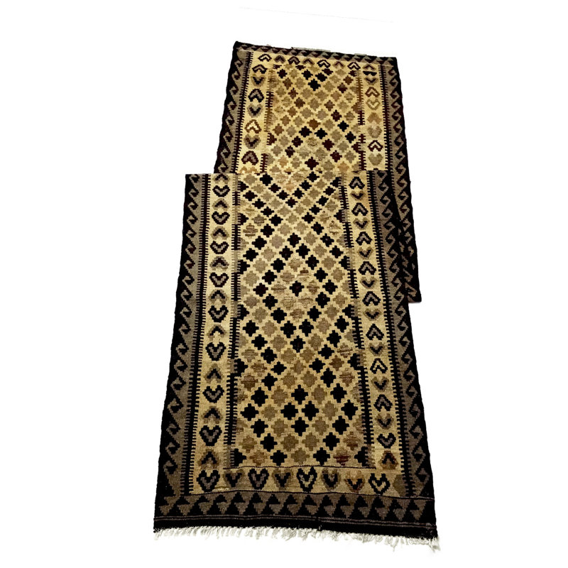 Runner Hoeft Ikat Hand Woven 100cm X 390cm Area Rug