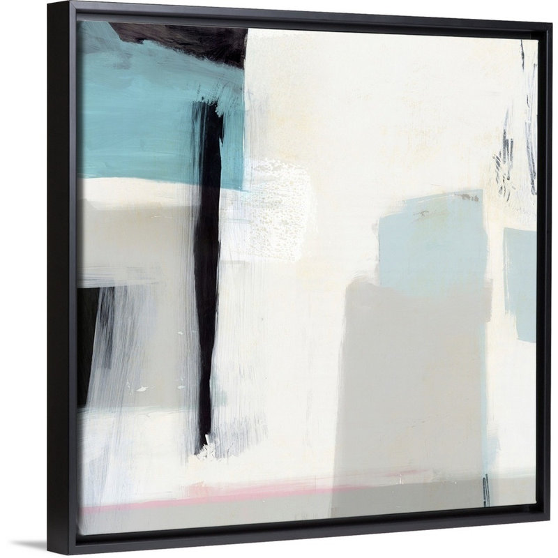 "Soulignement I" par Isabelle Z-impression sur toile, H 26 po x l 26 po x P 1,75 po, Toile avec cadre noir