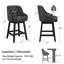 Tabouret de bar rembourré Chela Vigo-877039719-878617603