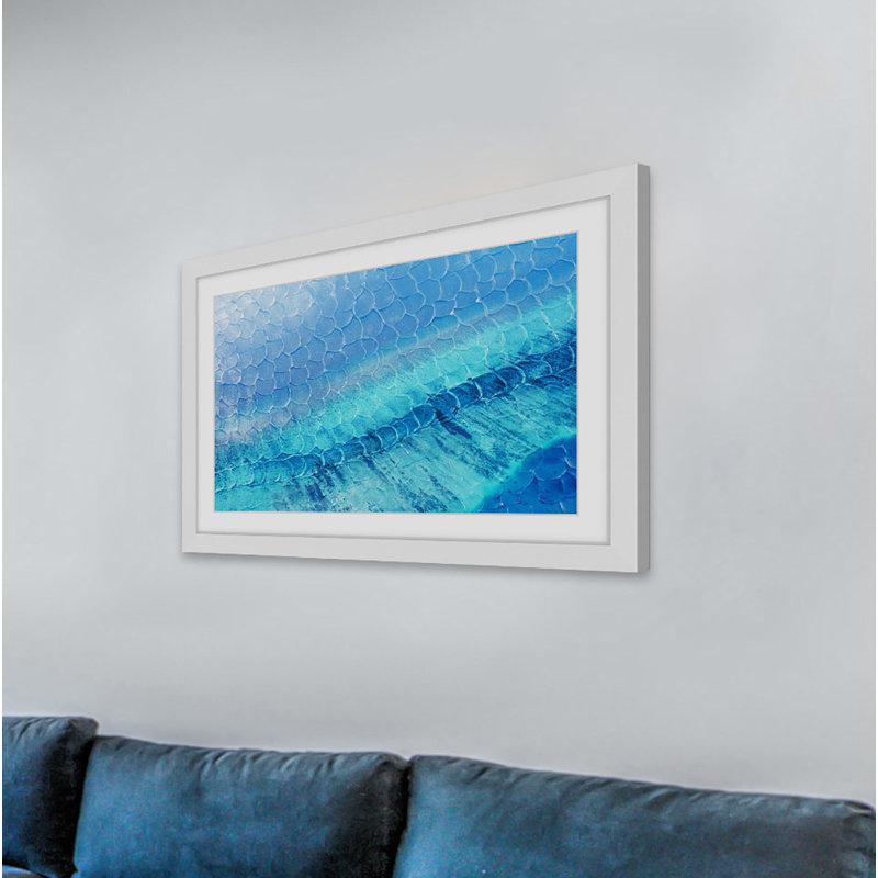 Blue Pools by Parvez Taj Framed Print, 24" H x 36" W x 1.5" D