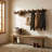Fireside Lodge Hickory Log Wall Coat Rack - 36-inch with 6 Pegs-1696062950