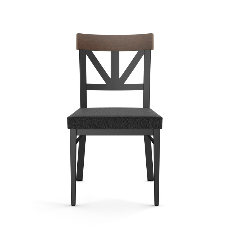 Chaise en métal massif, Polyester gris anthracite