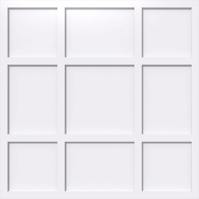 Médaillon de plafond contemporain Rubik, H 20 po x l 20 po x P 1 po