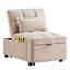 Taupe avec poches de rangement, dossier réglable, salon convertible Home Decor, structure-904061222-904061220