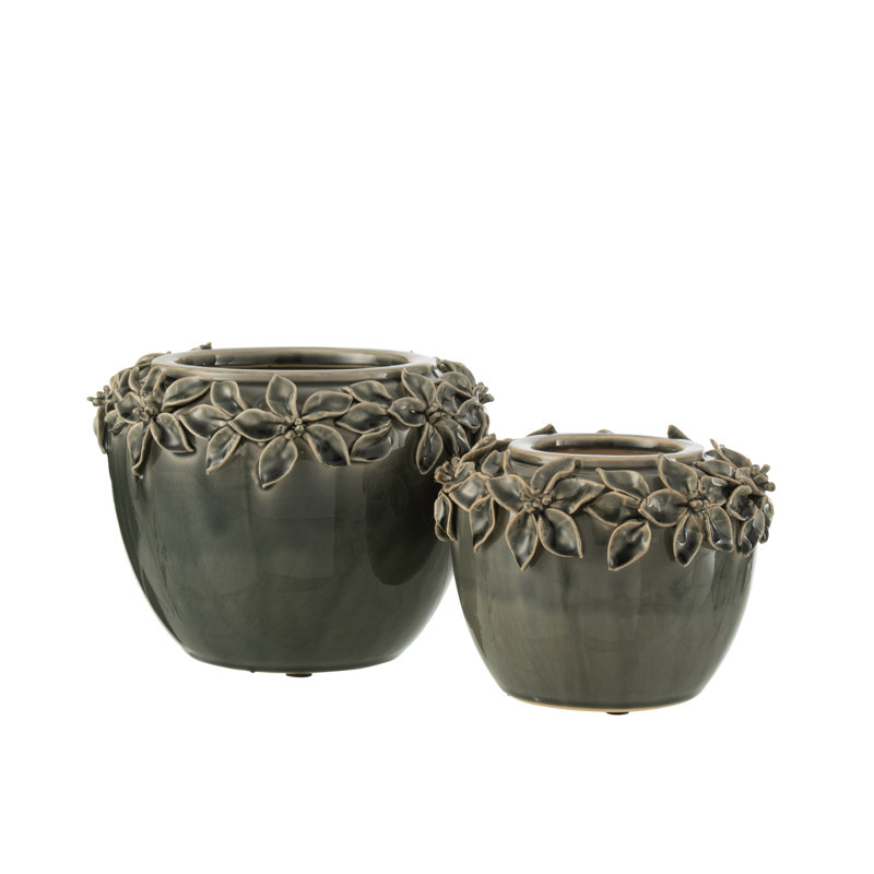 Spring / Summer 2024 Table Vase 1, 16.5cm H x 21.5cm W x 21.5cm D, Green