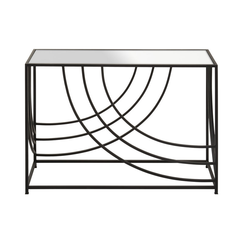 Hesham 101cm Glass Top Console Table