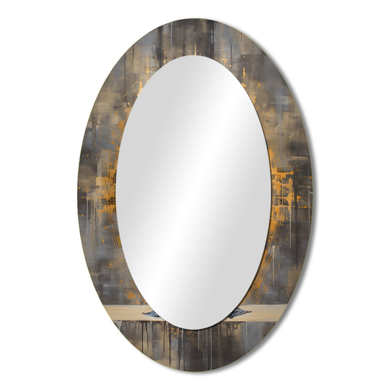Miroir mural doré traditionnel, 36 po x 24 po