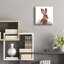  «Fluffy Hare» par Elle Media Group, art mural en verre acrylique, 12 po x 12 po