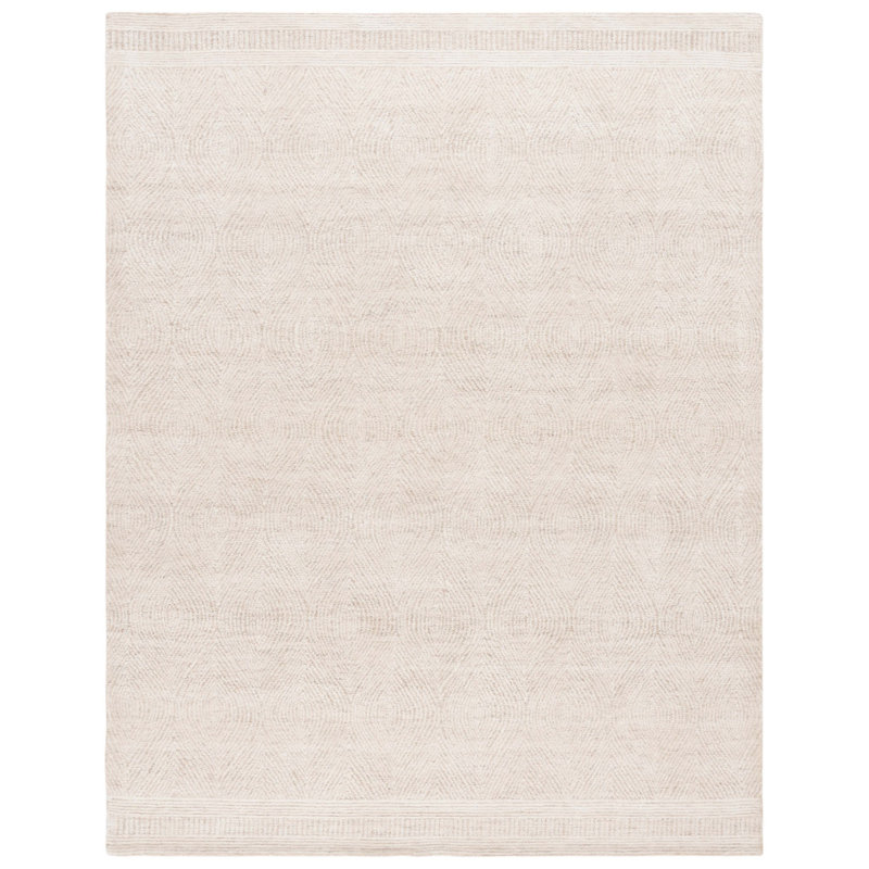 Lulubell Abstract Hand Tufted Wool Geometric Rug, Rectangle 8' x 10'