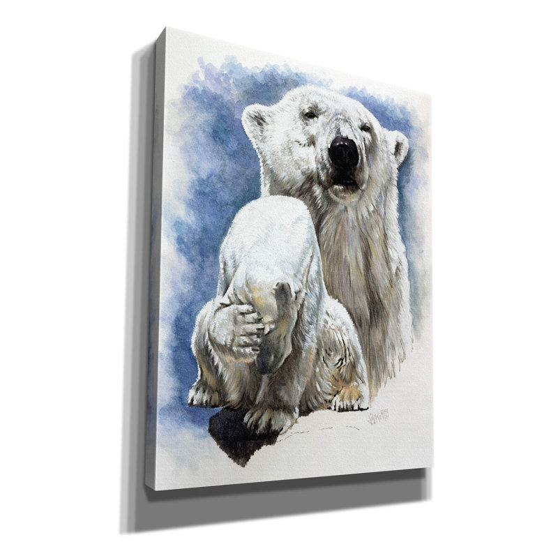 Ivoire sur toile par Barbara Keith, H 16 po x l 12 po x P 0,75 po