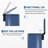 2.4 Gallon Step Trash Can with Soft-Close Lid & Removable Inner Bucket – Stainless Steel Kitchen, Bathroom, Office Garbage Bin – Navy Blue-135720578