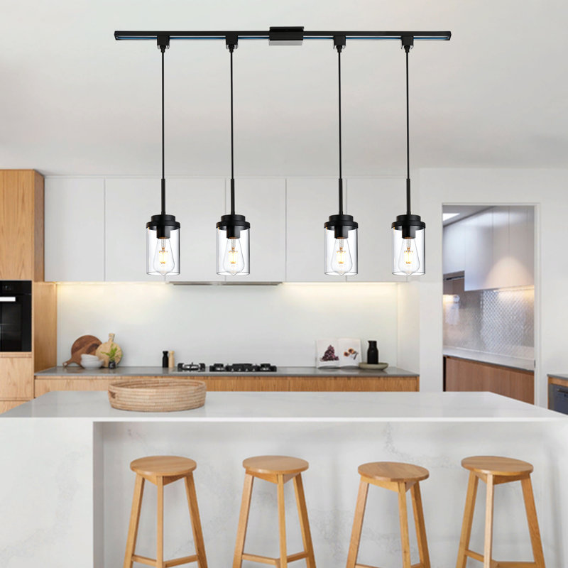 4501 4 - Light Matte Black Cylinder Pendant