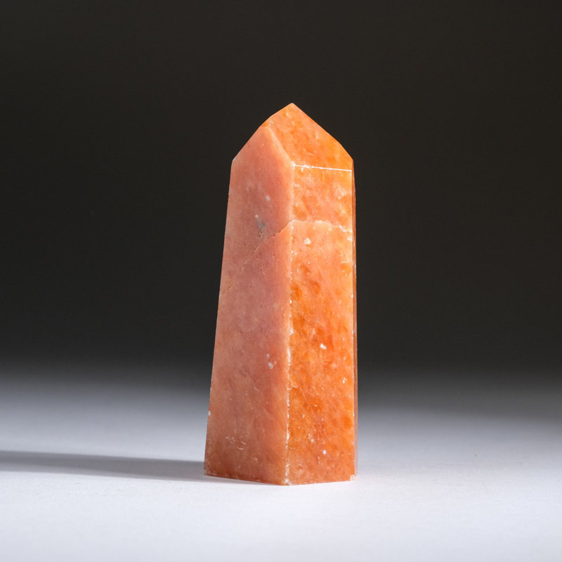 Obélisque de quartz tangerine