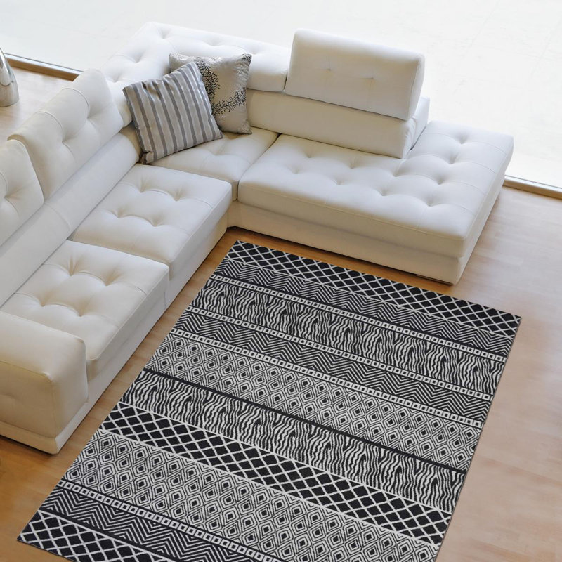 Gunsten Hand Woven Grey Indoor Rug, Rectangle 170 x 240cm