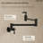 Wall Mount Swing Arm Folding Pot Filler Kitchen Faucet,  2-Handle Kitchen Faucet for Stove Use-118158816