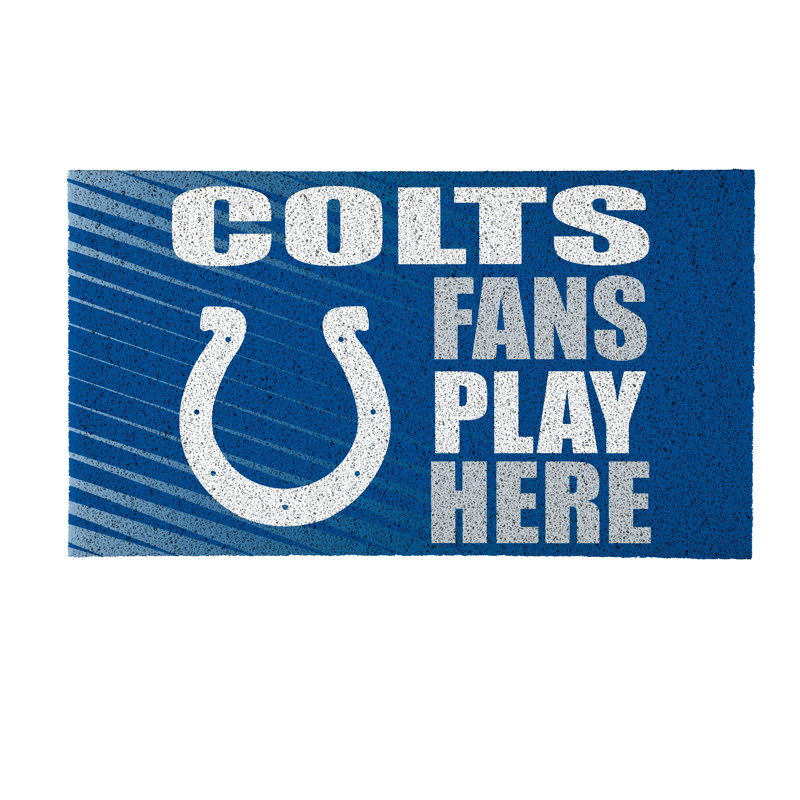 Tapis en PVC Indianapolis Colts, 28 po x 16 po