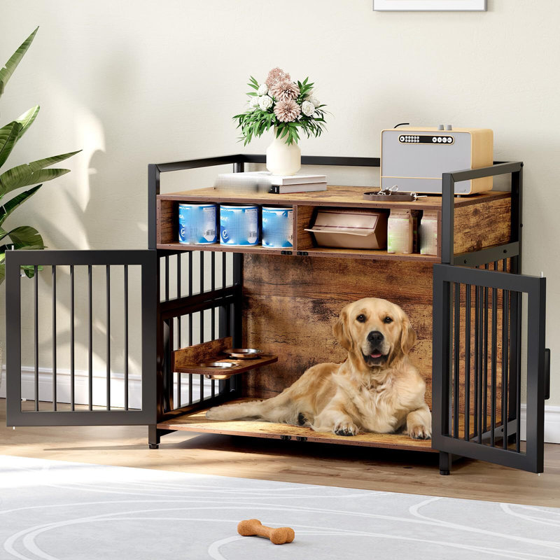 Table d'appoint Dog Crate Furniture, H 43,31 po x l 29,92 po x P 48,03 po
