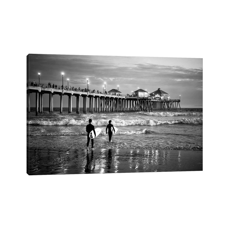 Huntington Beach Surf City 1 Piece Wrapped Canvas Wall Art, 101.6 cm H x 66.04 cm W x 1.91 cm D