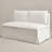 Crampton Performance Fabric Down Fill Slipcover Dining Bench-399186289