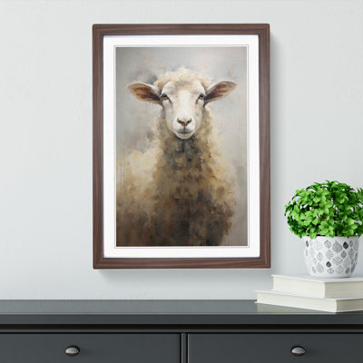 Sheep Contemporary No.2 - Framed Print