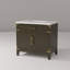 Meuble-lavabo simple en chêne brun 36 po X P 22 po D, avec plateau en marbre de culture-117980182