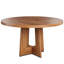 Table de salle à manger 47 "pour 4 à 6 personnes - Table de salle à manger avec rebord épaissi et piédestal robuste-1914166132
