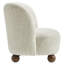 Monroe Boucle Fabric Accent Chair In Coral Walnut-104318237