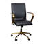 Fauteuil de direction pivotant rembourré à dossier moyen avec accoudoirs-1395143011-1395143012
