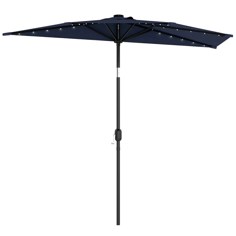 265cm Wall Mount Parasol, Dark Grey