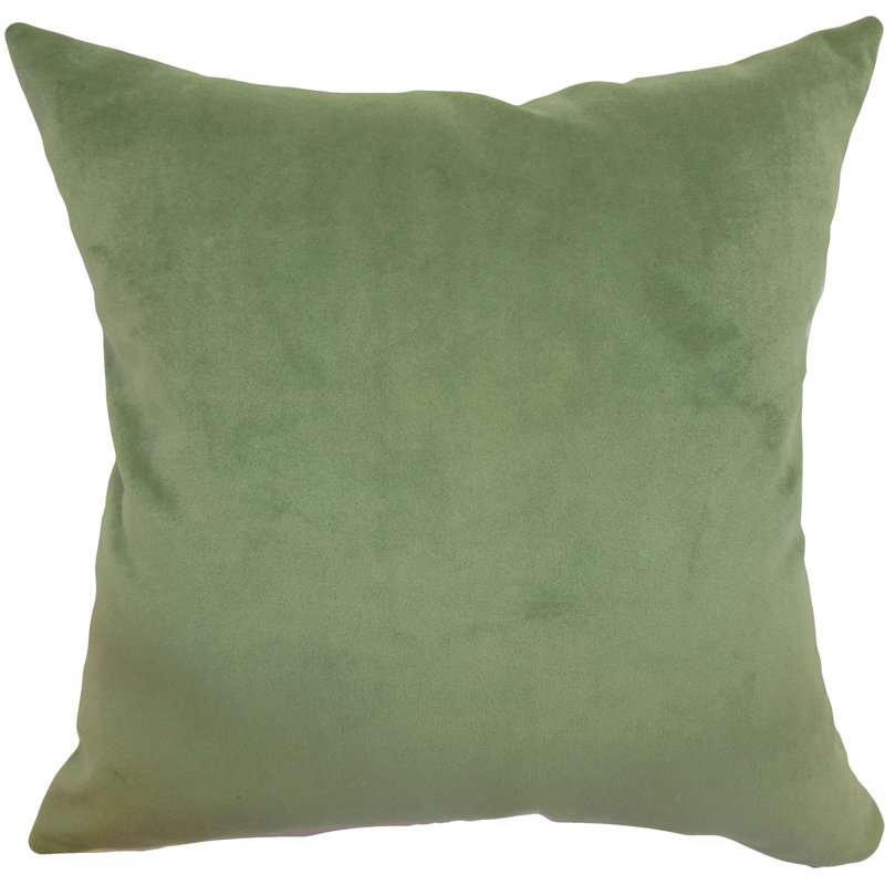 Solid Colour Velvet Reversible Throw Pillow, 22" x 22"