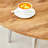 Round Dining Table (Silver,Wood)
