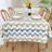Citlalli Rectangle Chevron Plastic / Acrylic Tablecloth