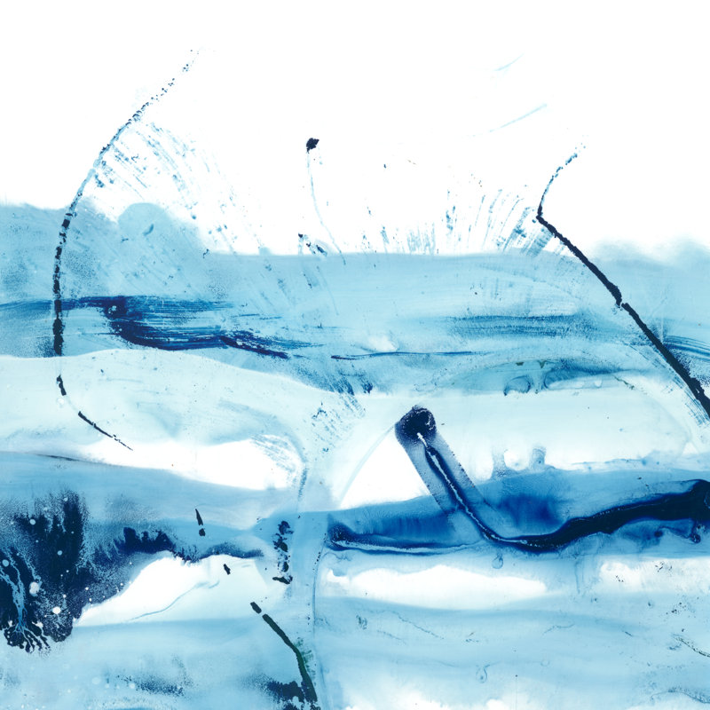Blue Currents III - Wrapped Canvas Print, 30cm H x 30cm W