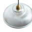 Mid-century Modern Ribbed Glass Dome Pendant Light with Adjustable Hanging Cord-850379296