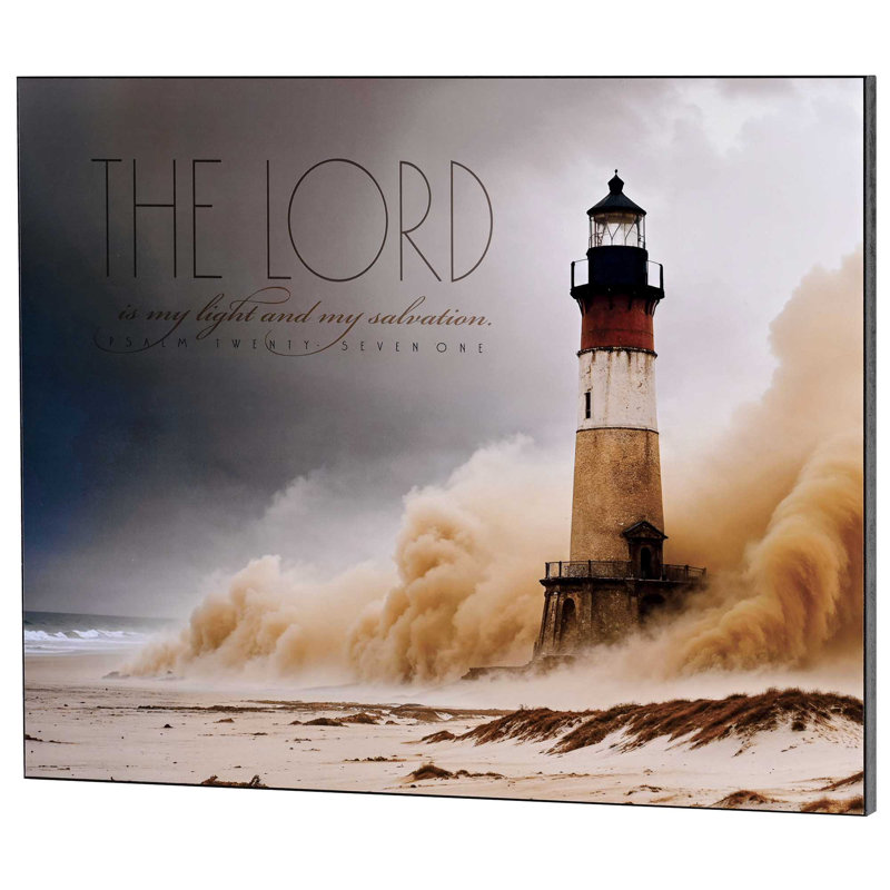 Plaque murale phare «The Lord Is Light»
